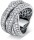 Diamondgroup Bijoux Femme 1K097W855-1 anneaux or, blanc
