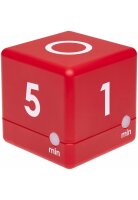 TFA - Minuteur cube digital CUBE-TIMER 38.2039.05 - rouge