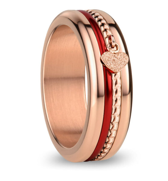 Bering Femme Ring Valentine anneaux argent, rosegold, bleu, rouge