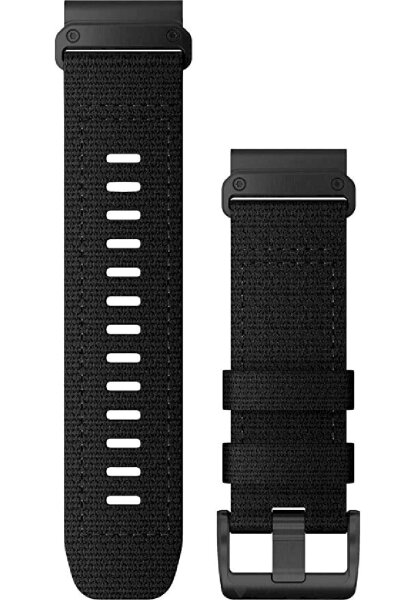 Garmin - Bracelet de montre - Bracelet de remplacement QuickFit 26mm nylon noir acier inoxydable