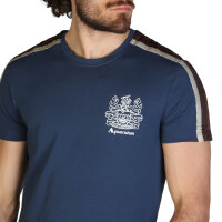 Aquascutum - Vêtements - T-shirts - QMT017M0-09 - Homme - royalblue,saddlebrown