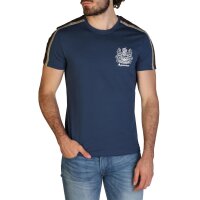 Aquascutum - Vêtements - T-shirts - QMT017M0-09 - Homme - royalblue,saddlebrown