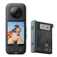 Insta360 - Action Camera X3 - Bundle avec batterie de...