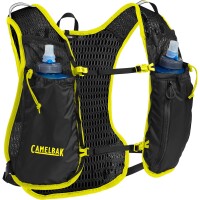 Camelbak - CB2822001000 - Gilet dhydratation - Unisexe - Trail Run - incl. 2 bouteilles Quick Stow™ de 0,5L chacune - noir-jaune