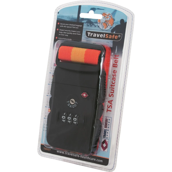 Travelsafe - TS0327 - Boucle de sangle - Sangle de valise avec serrure à combinaison