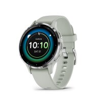 Garmin - 010-02785-01 - Smartwatch - Venu® 3S - gris/argent - bracelet en silicone