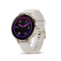 Garmin - 010-02785-04 - Smartwatch - Venu® 3S - ivoire/or - bracelet en silicone