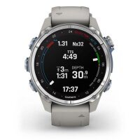 Garmin - 010-02753-04 - Smartwatch - Montre de Plongée - Descent Mk3 - 43mm - gris