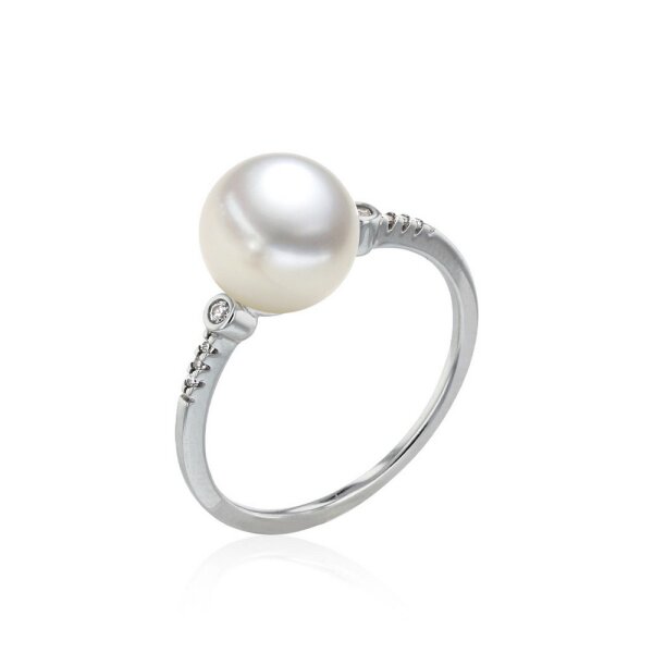 Luna-Pearls - 005.1075 - Bague - 750/-Or jaune avec Perle de culture deau douce