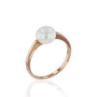 Luna-Pearls - 008.0449 - Bague - 750/-Or blanc avec Perle...